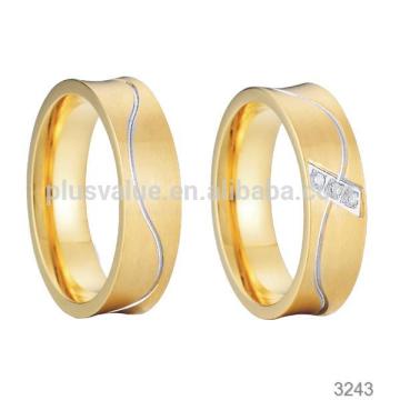 wholesale stainless steel jewelry diamonds rings for couples anel