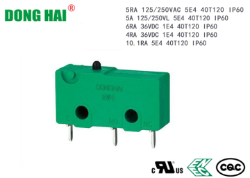 Silicone Ring Sealing Design Dustproof Micro Switch