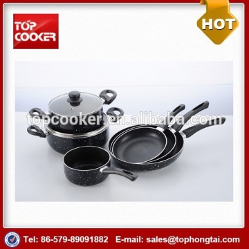 Aluminum Marble Painting Cookware Set