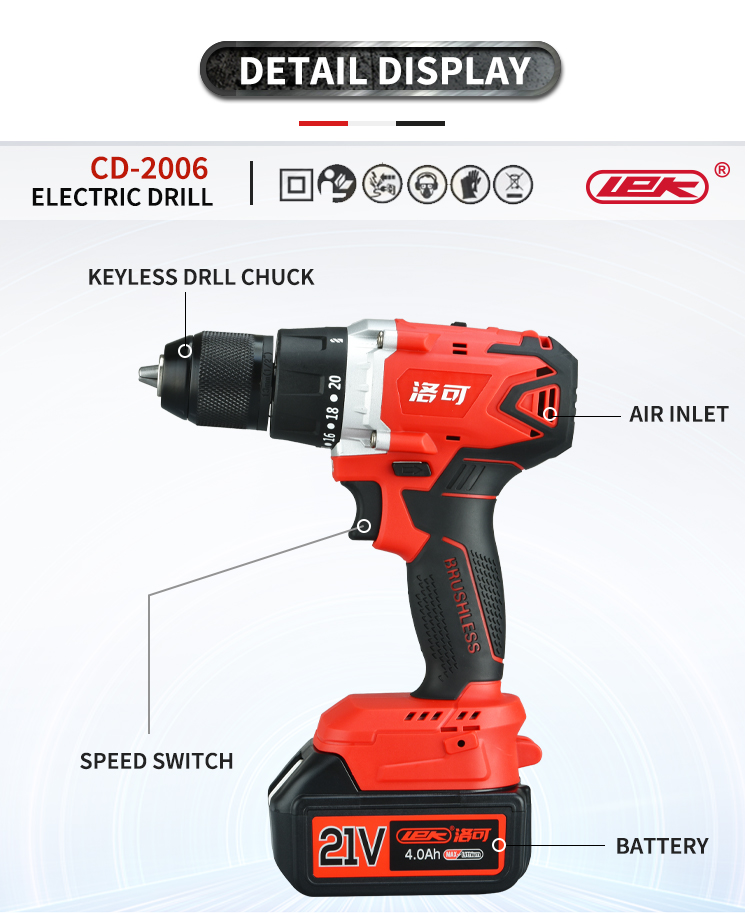 21V two speed with hammer and drivver cordless dril