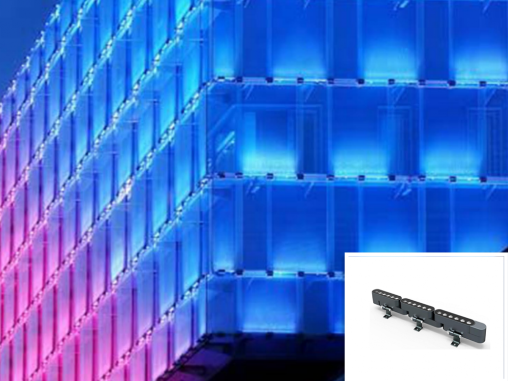 LED wall washer for night scene lighting