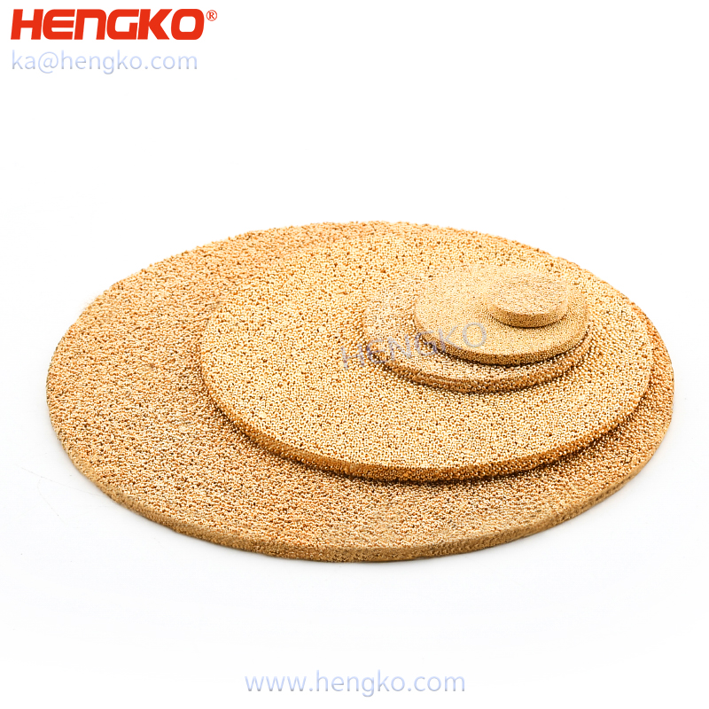 HENGKO high quality brass sintered porous disc filter sintered bronze filter disc