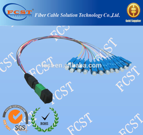 Male Female Stranded MPO-SC Fiber Optical Jumper Wire