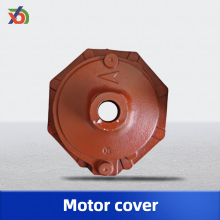 Gray Cast Iron Motor Housing with Structural Ribs