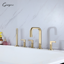 Bathroom Faucet: Brass Material, Ceramic Valve, Surface Mount