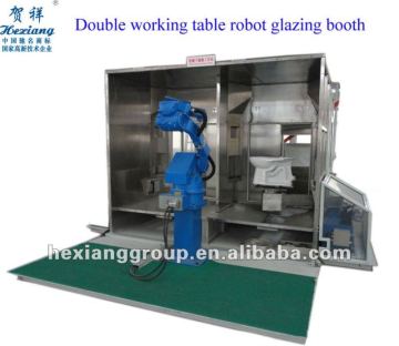 Robot glazing machine