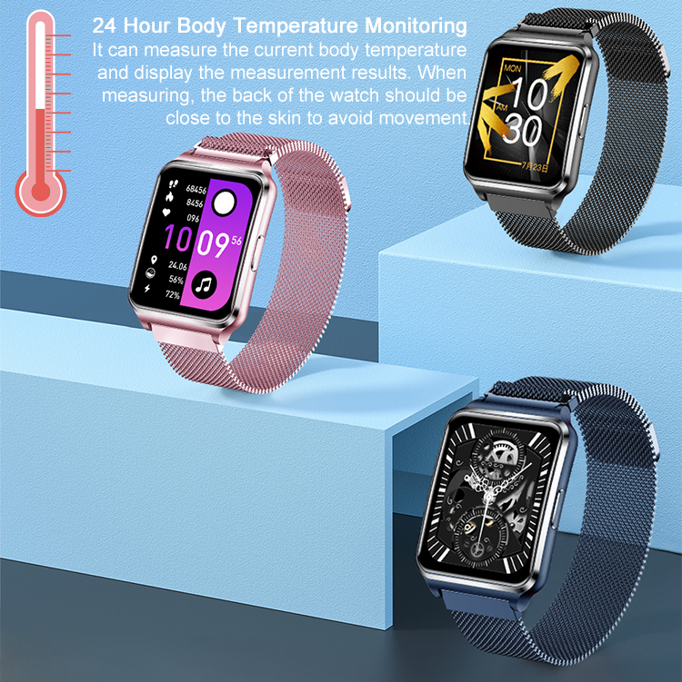 Health Bracelet Smartwatch Big Smart Watch That Takes Your Body Temperature