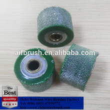 3 inch Encapsulated steel Wire roller brush for polishing Car wheels