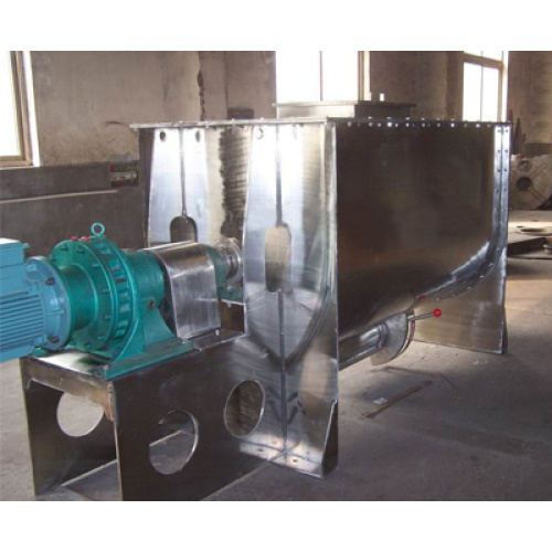 Stone-like coating horizontal double belt mixer