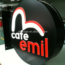 Guangzhou manufacturer custom LED lightbox store cafe store sign