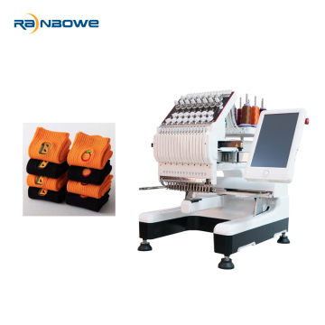1-Head Household Computerized Embroidery Machine for Socks, Hats, and Shirts
