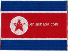 North Korea Flag Patches