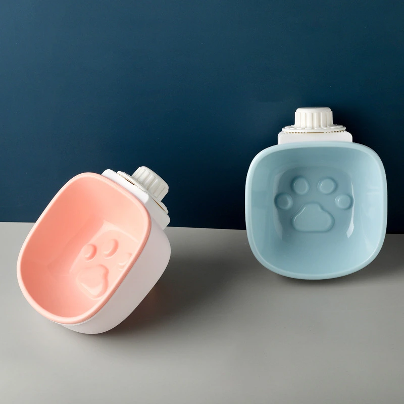 Original Pet Bowl Dog Hanging Type Anti-Choke Bowl Cat Feeding Water Hanging Bowl Creative Plastic Dog Bowl