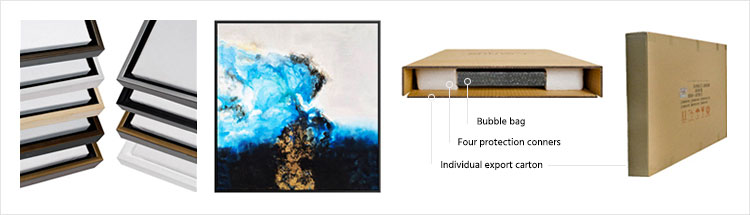 Wall Picture Textured Canvas Modern Abstract Art Golden Painting for Home Decoration