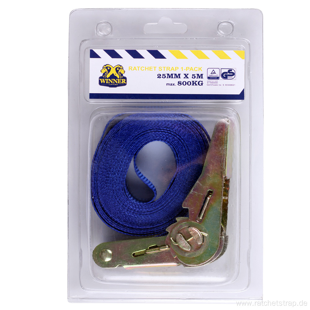 4 Packing Blister Ratchet Strap 15' Length