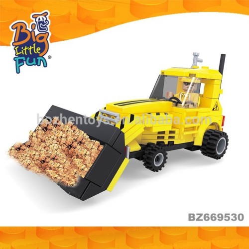 Plastic construction truck assemble toy building blocks intelligent toys for children