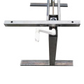 Black color metal table base L1200xW600xH(730-1165)mm Handle lifting table base