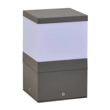 LEDER Simple White Grey LED Outdoor Wandleuchte