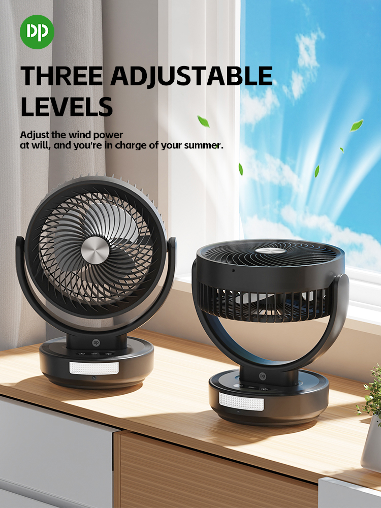 11-7643-5.5 Inch Rechargeable Table Fan with LED Light and Remote Control 11-7643-5.5 Inch Rechargeable Table Fan with LED Light and Remote Control