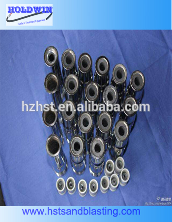 Boron carbide sandblasting nozzle