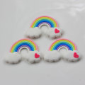 Hurtownie 100 sztuk Kawaii Clay Heart Cloud Handmade Polymer Clay Flatback Cabochons na telefon Scrapbooking DIY