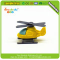 3d helicopter shape kids toy eraser