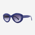 Oval Cat-eye Acetate female sunglasses