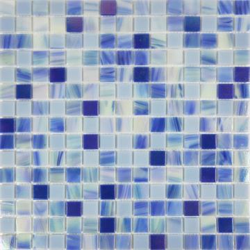 Nebula buona linea mosaici in porcellana blu e bianca