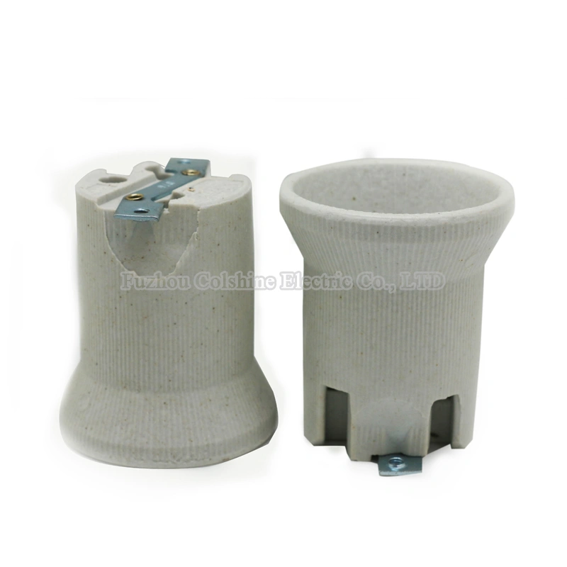 E40 Ceramic Screw Cap Lamp Holder with Metal Bracket