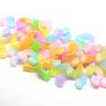 100 stks Kleurverloop Hars Wolk Plaksteen Cabochon Miniatuur Art DIY Scrapbooking Haar Boog Centrum