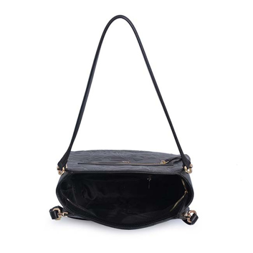 Handtasche Handtasche Schwarz Shopper Ladies Double Shoulder Strap