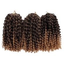 8 Inch Short Marley bob Braids Crochet Hair Pre Stretched Marly Bob Ombre Kinky Curly Twist Braiding Hair