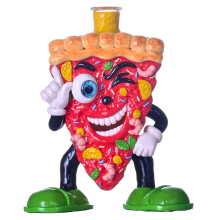 Polymer Clay Cute Pizza Funny Guy Glass Smoking Item,Borosilicate Glass Bong,Glass Hookah,Glass Water Pipe