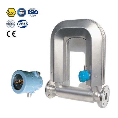 Heavy oil Coriolis mass flowmeters