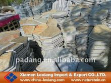 Multi color slate tile