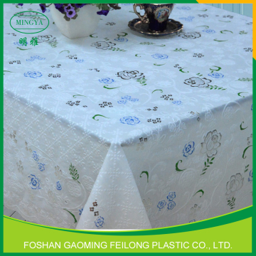 Clear Waterproof Plastic Coated Tablecloths