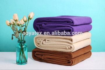 plain dyed polar fleece throw blanket