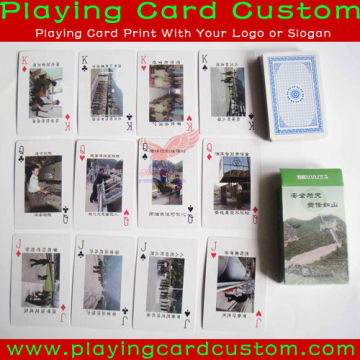 custom playing card with display box