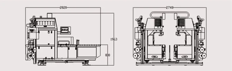 Máquina flejadora semiautomática Envolvedora de paquetes de alambre