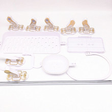 Белый керамический набор аксессуаров для ванной в китайском стиле