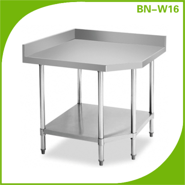 Stainless Kitchen Stainless Steel Workbench, Working Corner Tables BN-W16