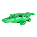 Животные поплавки дизайна надувной крокодиловый всадник поплавок