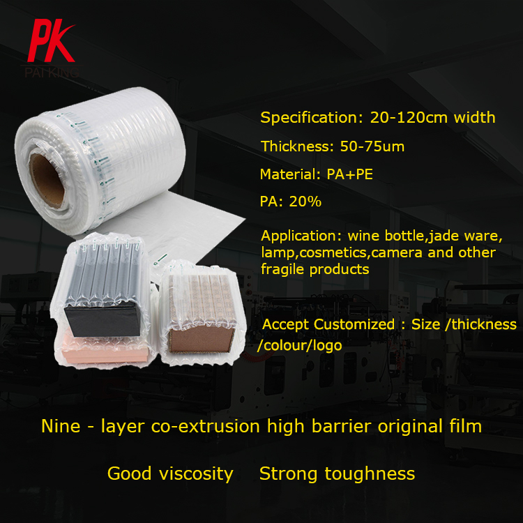 Air column bag wrap bubble packing materials for transportation edge protector shockproof packing wrapping Air Column Bubble