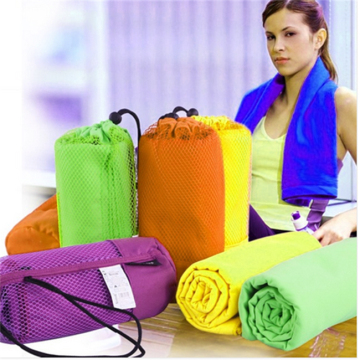 microfiber suede towel for sport travel beach