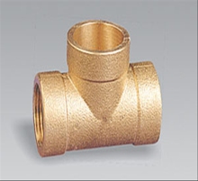 Brass pipe fitting brass Female Equal Tee