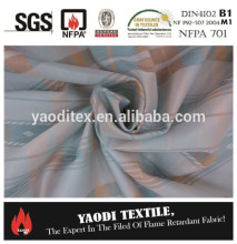 Wholesale 100% polyester flame retardant fire resistant fire retardant jacquard curtain fabric curtain design