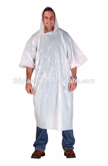 Promotional Cheap Disposable Extra Large Rain Poncho With Logo