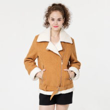 Fashionable Women Corduroy Shorts Coat