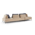 L vorm sectionele moderne woonkamer ontwerp sofa