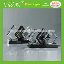 Attractive crystal corporate suqare award craft for office decoration